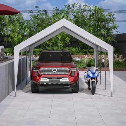 13x20 Heavy Duty Steel Carport Storage Canopy Garage Tent with Removable Side Walls