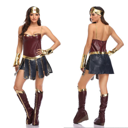 Sexy Superhero Halloween Costume Wonder Woman Dress woman women date couple party night clubbing