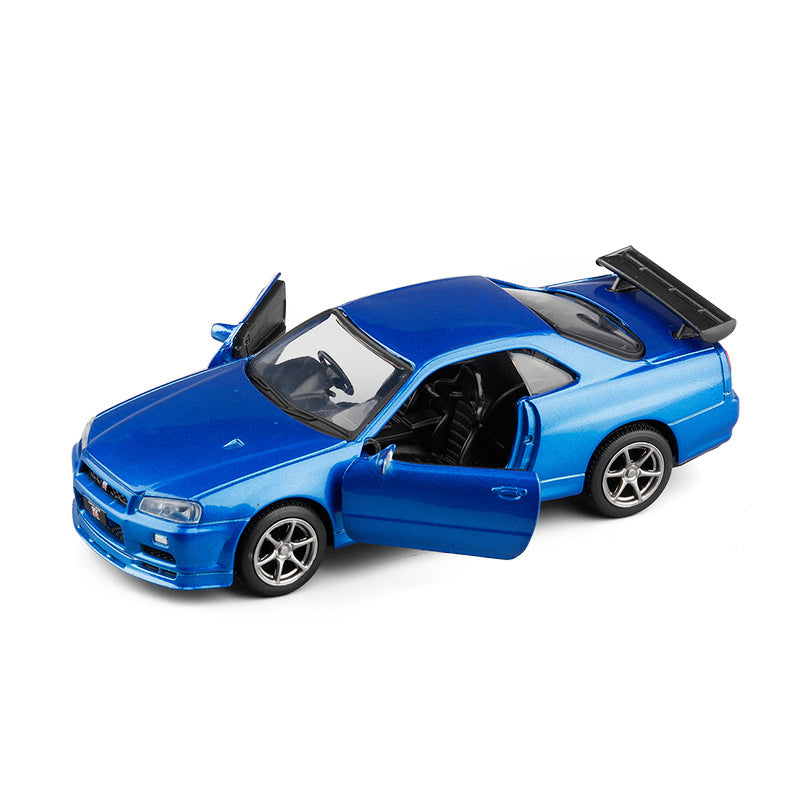 Nissan GTR R34 Alloy Car Model - Metal