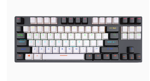 Swappable Axis Gaming Mechanical Keyboard 87 key USB RGB backlight