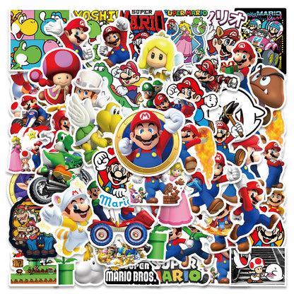 Super Mario Waterproof Stickers for Suitcase & Skateboard