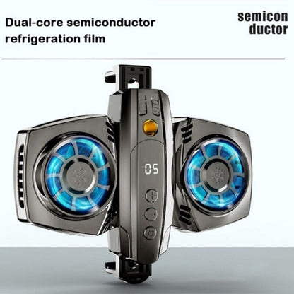 Portable Dual Cooling Fan for Mobile Phones