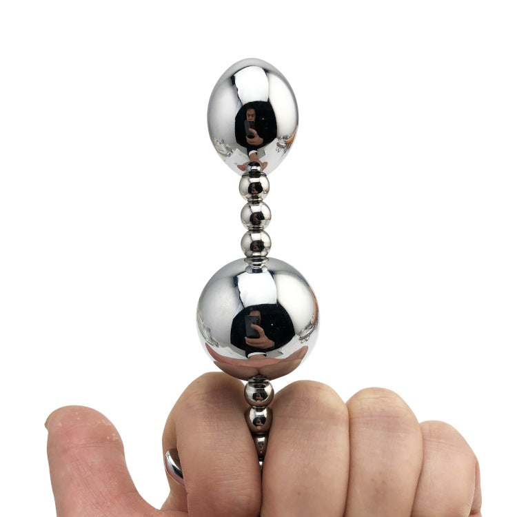 Stainless Steel Anal Bead Plug Adult couple Toy