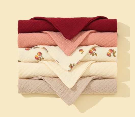 5-Pack Soft Cotton Triangle Baby Bibs with Snap Buttons