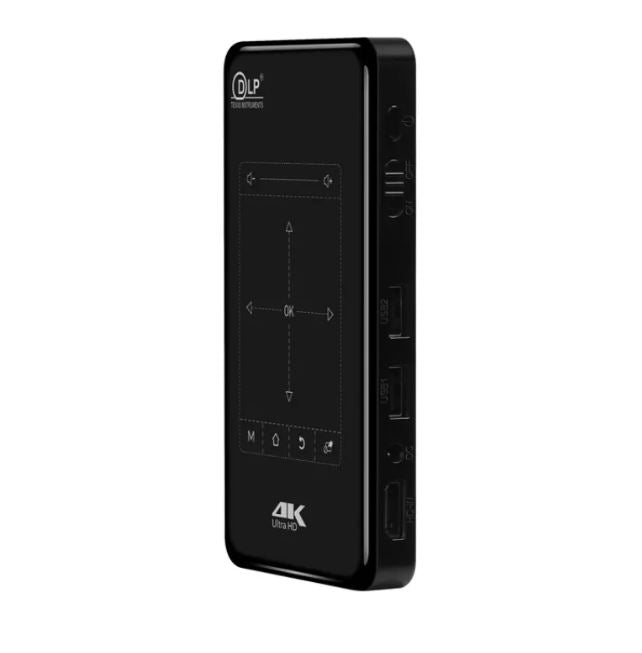 DLP Android 6.0 Portable Projector 4K HD 2gb 16gb storage 4k capability with RC NETFLEX YOUTUBE APP