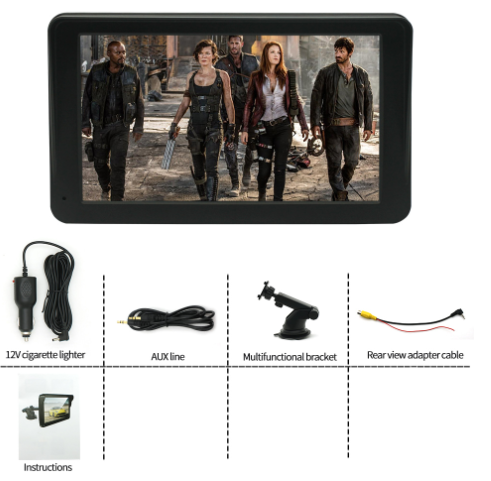 Portable 7-Inch Vehicle MP5 Player support USB SD card AV input