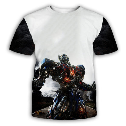 3D Printed Transformers Loose T-Shirt for Men and Women