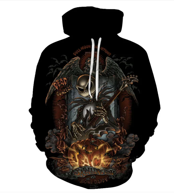 Varies options and colors - Skull Head Hooded Sweater jacket men apparel