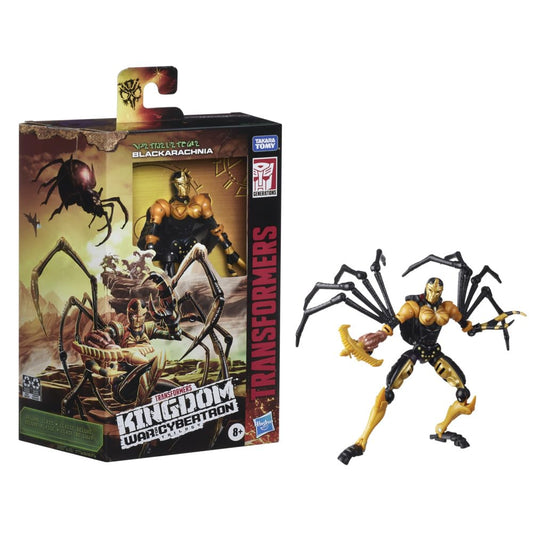 Transformers Toys Generations War for Cybertron: Kingdom Deluxe WFC-K5 Blackarachnia Action Figure - Kids Ages 8 and Up 5.5-inch