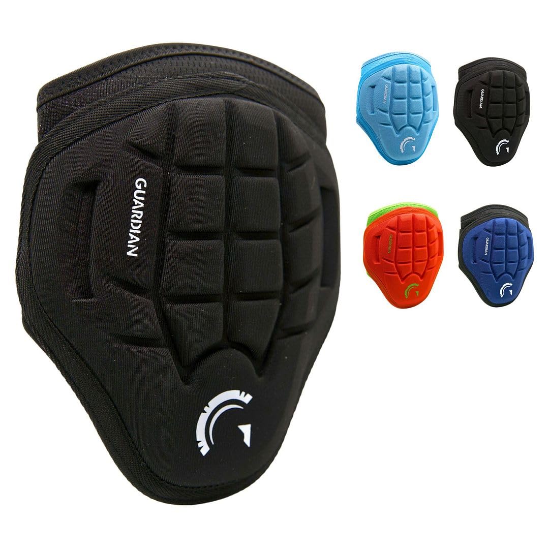 Guardian Baseball Elbow Guard Youth & Adult | Batting Elbow Guard Baseball | Adjustable Buckle | Lightweight Flexible Shell Black