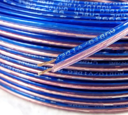 300-Core Blue & White Speaker Cable