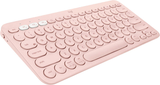 Logitech K380 Multi-device Bluetooth Keyboard rose pink renewed item