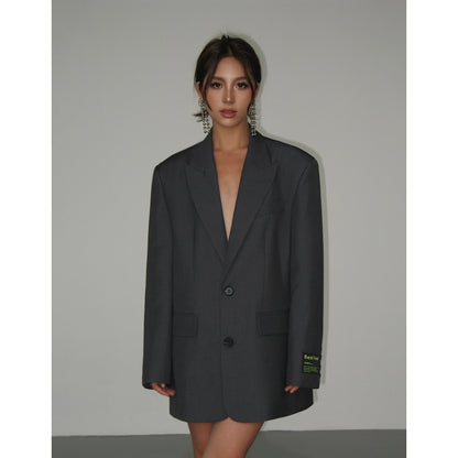Loose Vintage Suit Women Woman (One Piece)