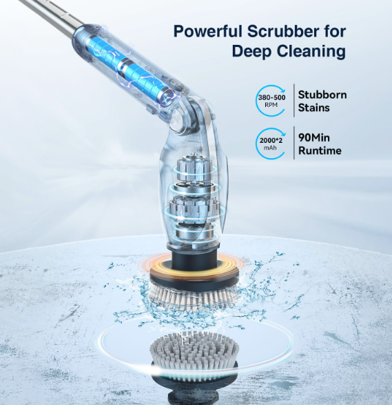 Telescopic Electric Brush Gardening home hardware tool cleaning