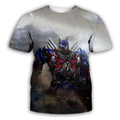 3D Printed Transformers Loose T-Shirt for Men and Women