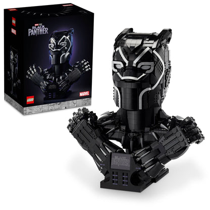 LEGO Marvel Black Panther King T’Challa Model Building Kit 76215 Collectible Wakanda Forever Memorabilia Super Hero Set for Adults and Teens Avengers Infinity Saga