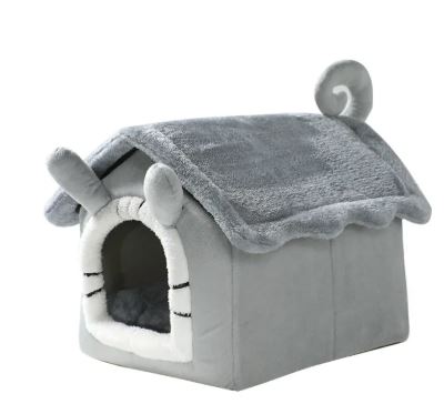 Pet dog cat Bed house multi size color pp cotton furry friends