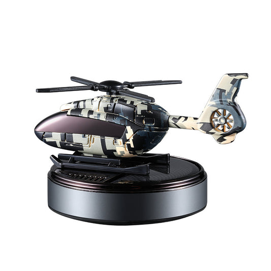 Camouflage Solar-Powered Car Air Freshener Decor
