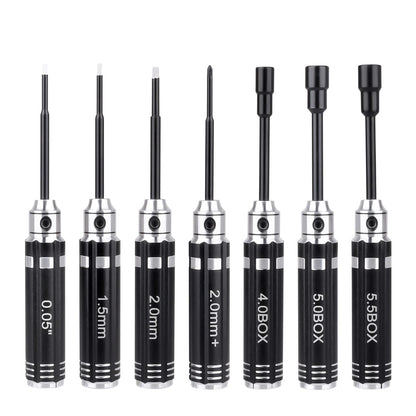GoHobby Multi-Size RC Screwdrivers Set Hex Nut Phillips Driver RC Tools for Axial SCX24 Traxxas TRX4M Losi Mini-T 2.0 Wltoys Tamiya HSP HPI 1/24 1/18 RC Crawler Truck Buggy Models
