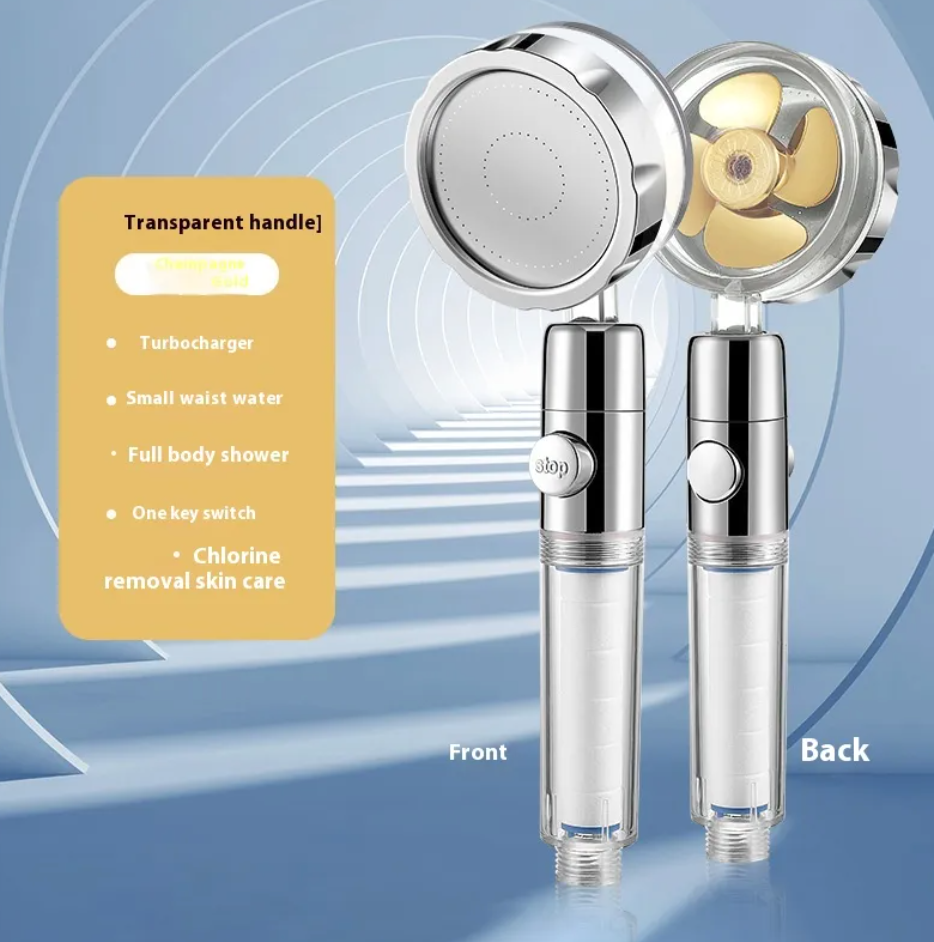 High pressure Turbo Handheld Shower head with filter