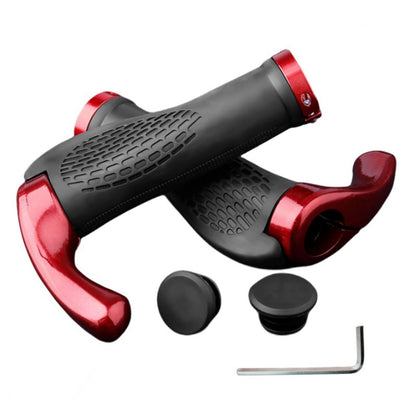 HengDu Bicycle Handlebar MTB BMX Mountain Bike Handlebar Urban Bicycles Grips Aluminum Dual Lock Scooter Handlebar Dirt Bike Touring Bike E-Bike Handlebar (Big Horn Shape (Red))
