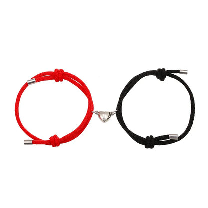 Alloy Love Magnet Suction Couple Bracelet birthday valentine romance gift