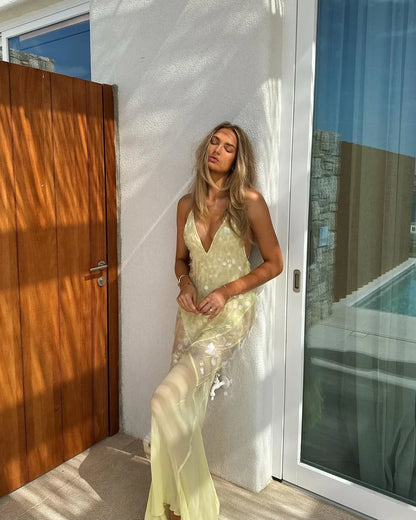 Sexy Sequin Fishtail Evening Gown woman women date couple party clubbing