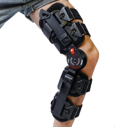 KD ROM Knee Brace: Hinged Post-Op Knee Brace for Arthritis ACL MCL and PCL Injury – Optimal Support for Rehabilitation