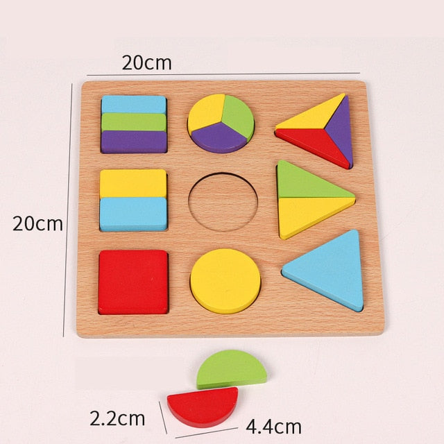 Montessori Wooden Alphabet and Number Puzzle Game
