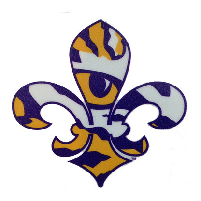 Craftique LSU Tigers Fleur De Lis Decal - 4" car decal vinyl