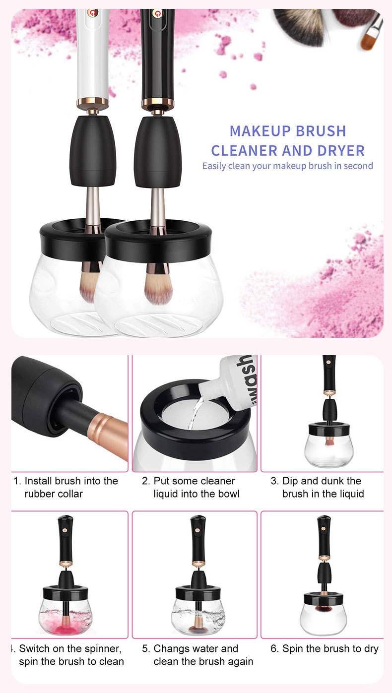 Electric Scrubber Brush Cleaning Machine IDEAL for make up brush cleaning