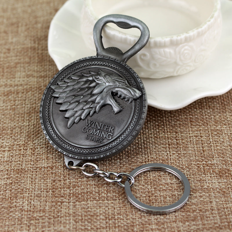 Game of Thrones Keychain with Bottle Opener