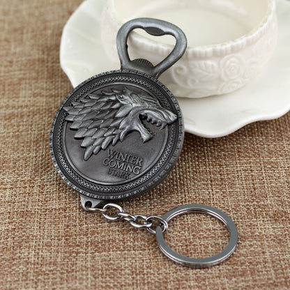 Game of Thrones Keychain with Bottle Opener