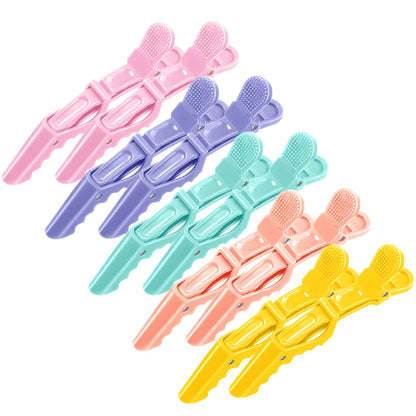 Hair Clips 10 pack Professional Alligator Clips Hair Styling Clips Aligator Clips Salon Hair Clips Plastic Hair Clips(Mixed Colors)
