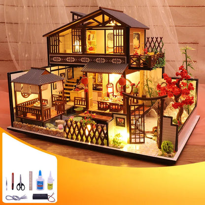 Handmade Wooden Music Box Music Box Sky City GIFT