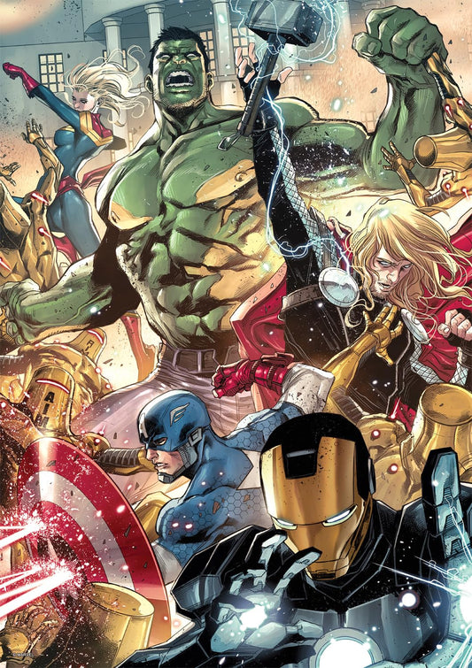 Buffalo Games - Marvel - Avengers World #14-500 Piece Jigsaw Puzzle for Adults -Challenging Puzzle Perfect for Game Nights - Finished Size is 21.25 x 15.00
