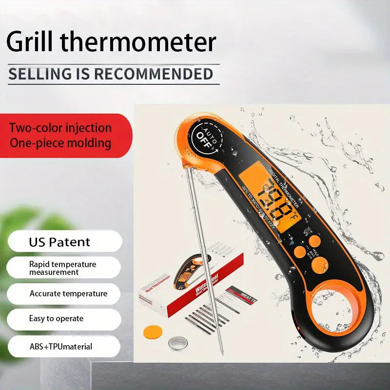 Instant Read Waterproof Digital Meat Thermometer