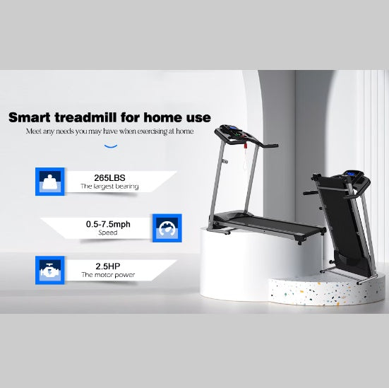 Motorized Folding Treadmill exercise fitness