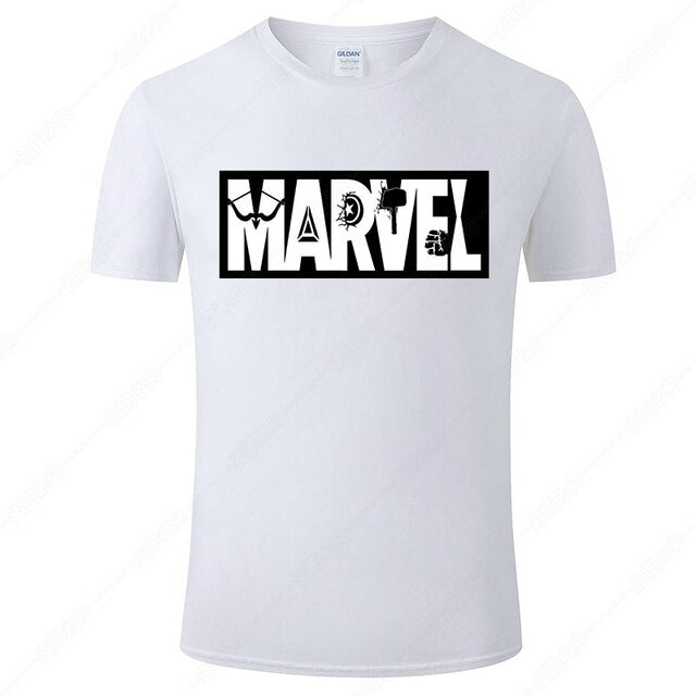 Marvel Printed Cotton Men's T-Shirt - Fashionable Street Style