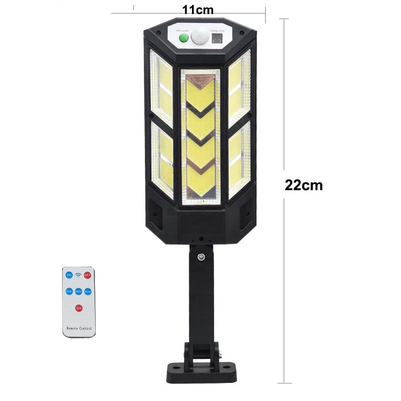 Solar powered COB Wall Light with rc