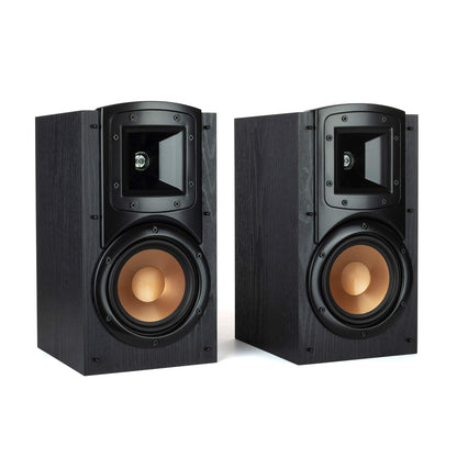 Klipsch Synergy Black Label B-200 Bookshelf Speaker Pair with Proprietary Horn Technology a 5.25” High-Output Woofer and a Dynamic .75” Tweeter for Surrounds or Front Speakers in Black