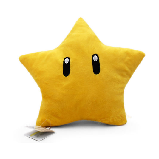 Super Mario Plush Toy - Yellow Star (Five-Pointed) 30cm