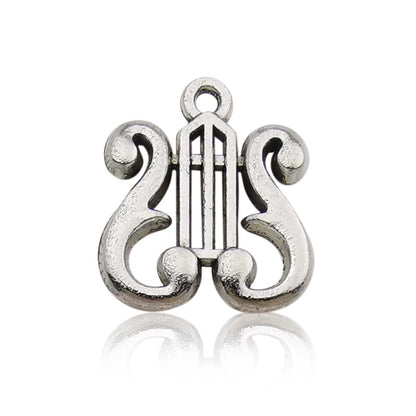Cute DIY Music Series Violin Guitar Note keychain pendant necklace