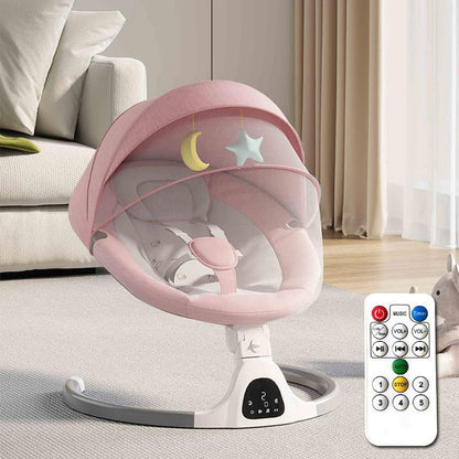 Electric Baby Rocking Chair Cradle metal frame Bluetooth control RC