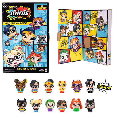 DC Minis Micros 12 Pack 1.5 inch Collectible Figures (Doll Toys) Amazon Exclusive