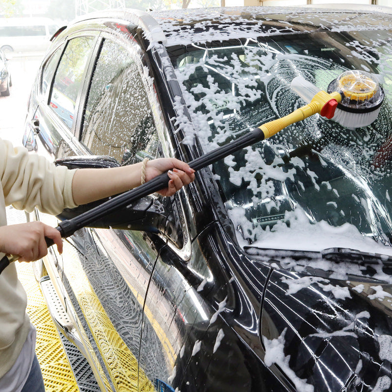 Multi-use Automatic Rotating Car Wash Brush Tool Mop ABS