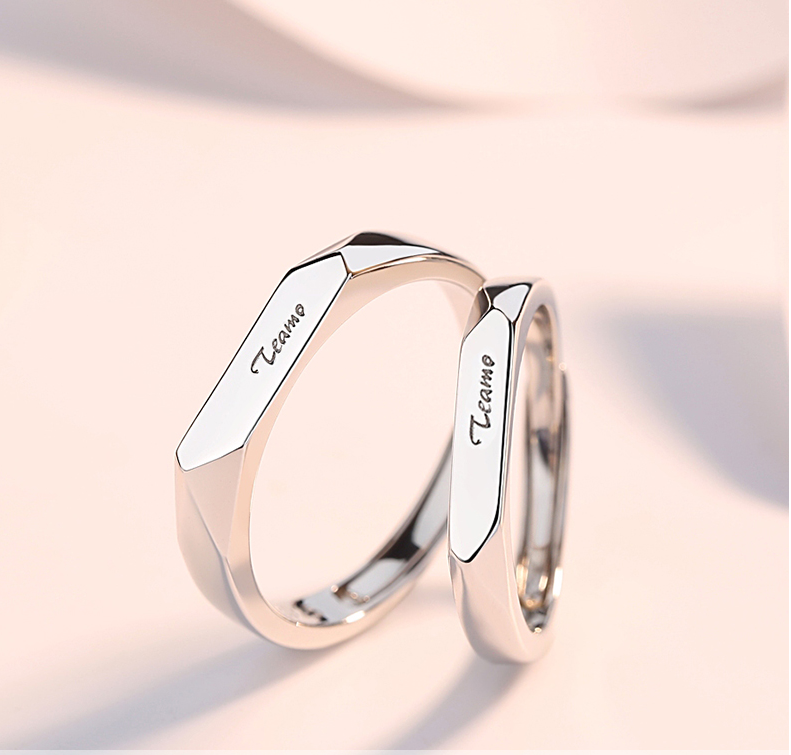 Personalized Custom Fashion Couple Rings birthday valentine romance gift