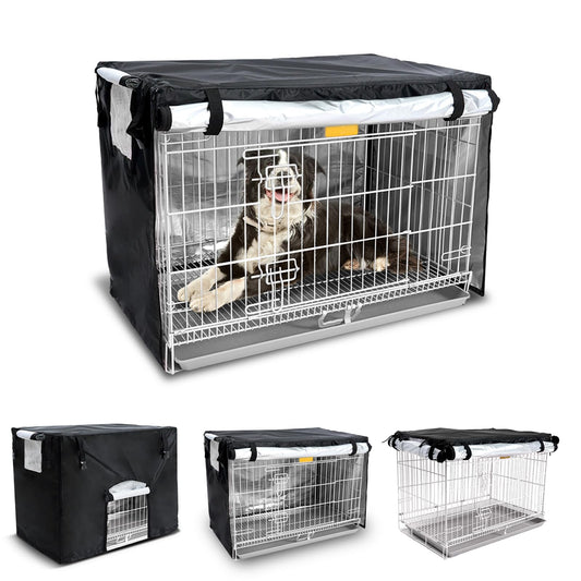 NEVERLAND Dog Crate Cover 48 Inch - Kennel Crate Covers for Dog Cage Waterproof Universal Durable Oxford Cloth Dog Cage Cover for Most Wire Pet Crates 48 x 30 x 33 Inch (Cover Only)