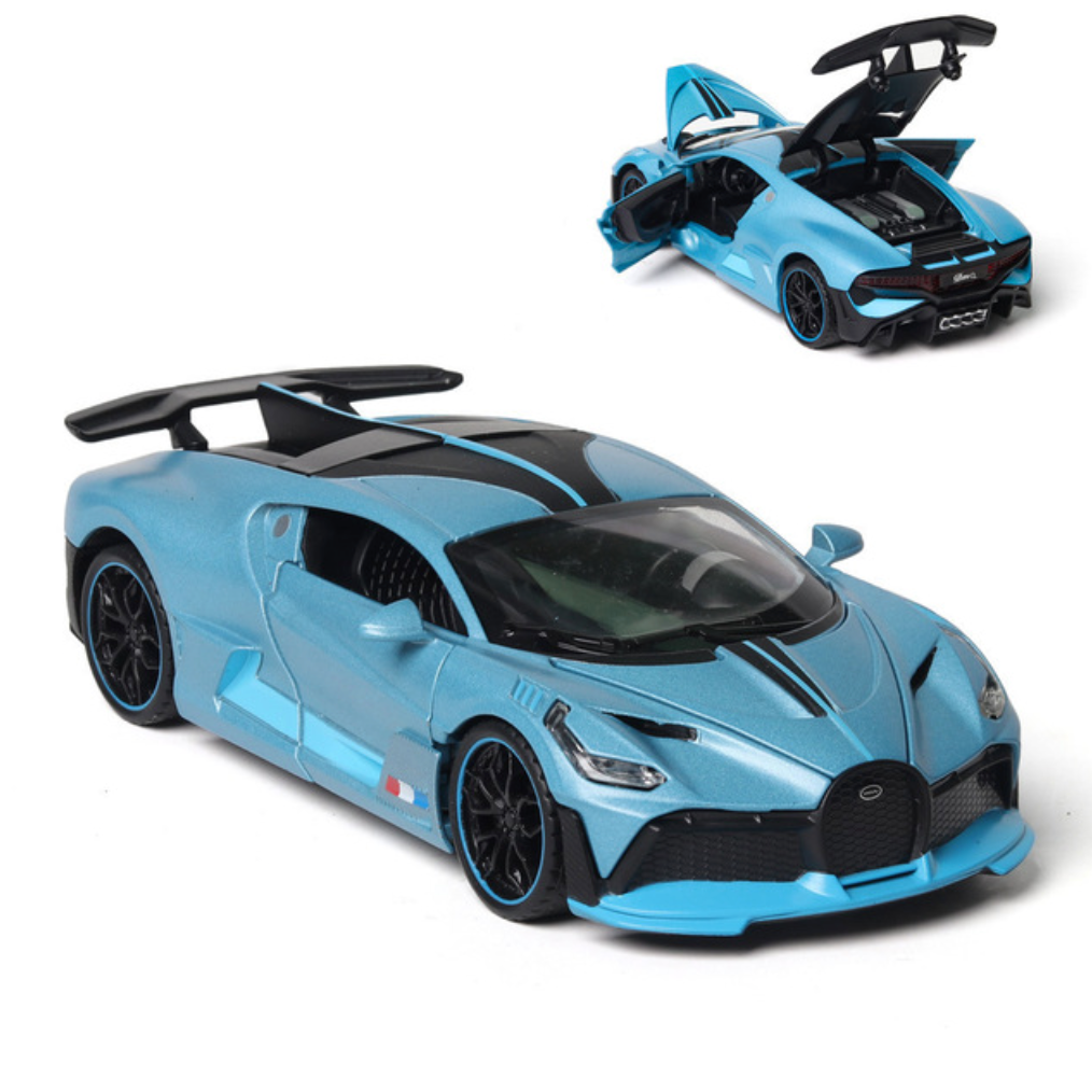 1:32 Bugatti Die-Cast Racing Car Model with Sound & Light