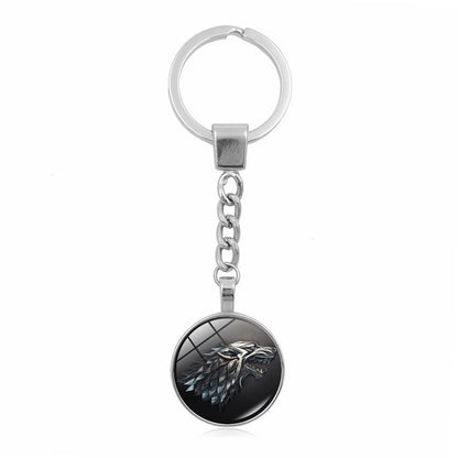 Game of Thrones Keychain with Key Ring